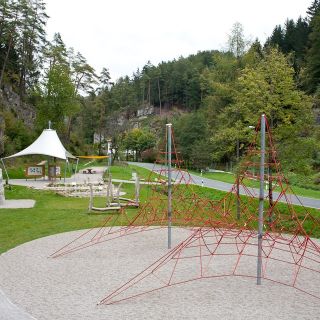 Segelkonstruktion - Kletter-Infozentrum Obertrubach in der ErlebnisRegion Fränkische Schweiz