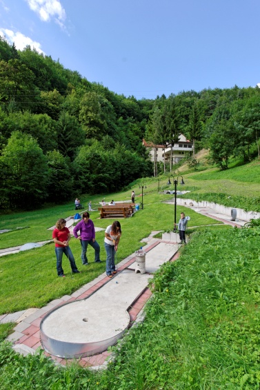 Anlage - Minigolf und Fossilienklopfplatz Schlehenmühle in Egloffstein in der ErlebnisRegion Fränkische Schweiz