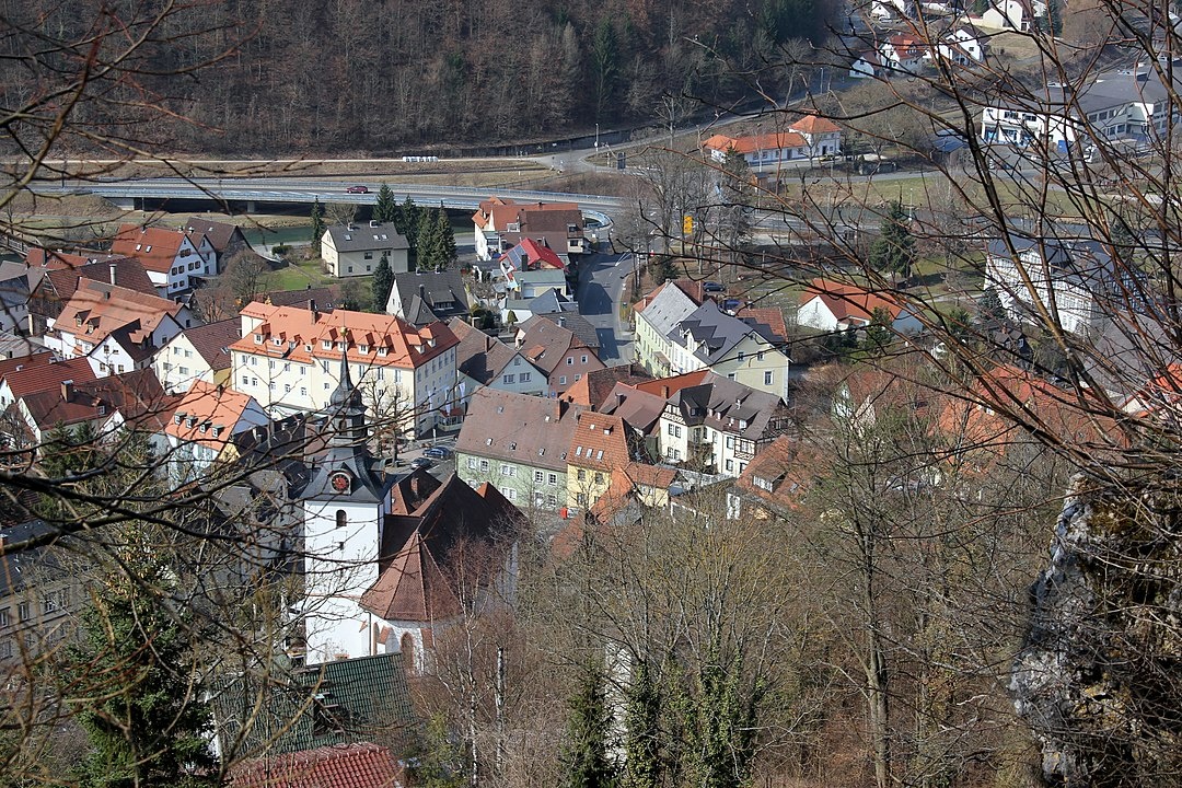 Blick auf Muggendorf - Muggendorf in der ErlebnisRegion Fränkische Schweiz