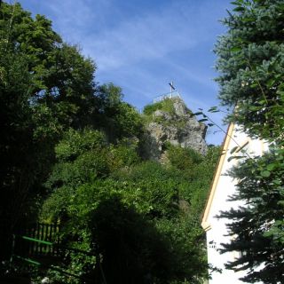 Wichsenstein Burg Aufstieg - Burgstall Wichsenstein in der ErlebnisRegion Fränkische Schweiz