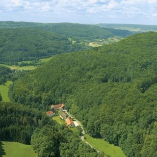 Ansicht - Minigolf und Fossilienklopfplatz Schlehenmühle in Egloffstein in der ErlebnisRegion Fränkische Schweiz